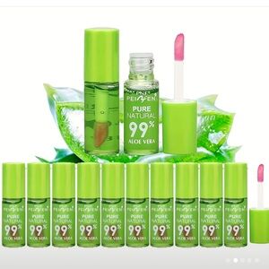 10 pcs aloe Vera lip gloss moisturizing lip oil NEW with tint of color